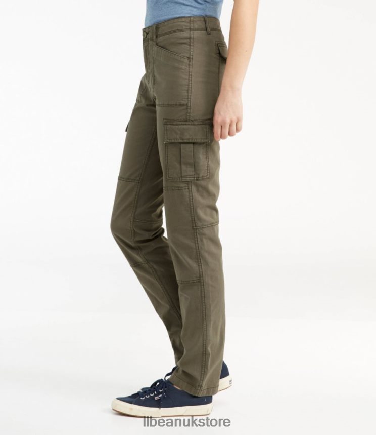 Clothing L.L.Bean Stretch Canvas Cargo Pants Granite Women 0VRR663012