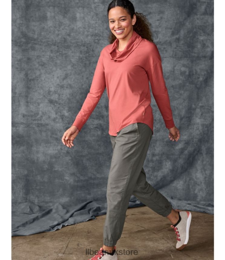 Clothing L.L.Bean Stretch Ripstop Pull-On Pants Black Women 0VRR665811