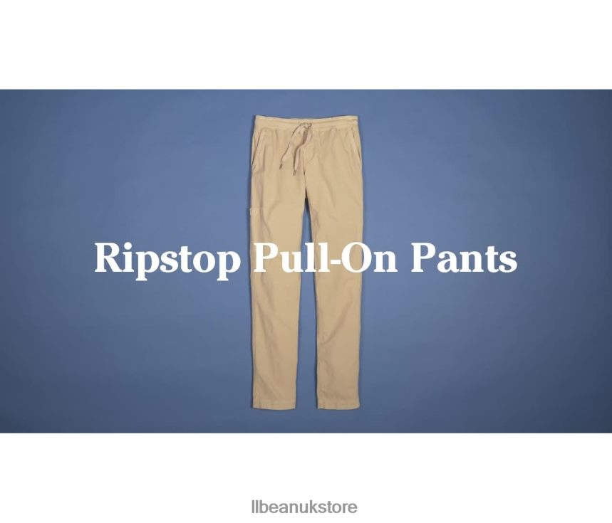 Clothing L.L.Bean Stretch Ripstop Pull-On Pants Carbon Navy Women 0VRR662945