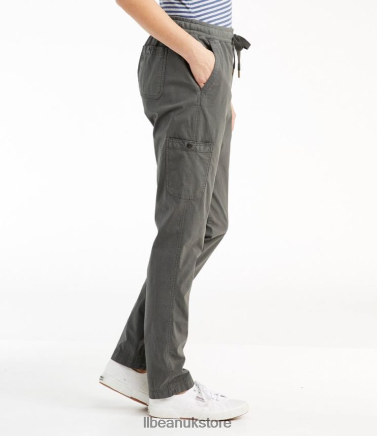 Clothing L.L.Bean Stretch Ripstop Pull-On Pants Sea Green Women 0VRR667280