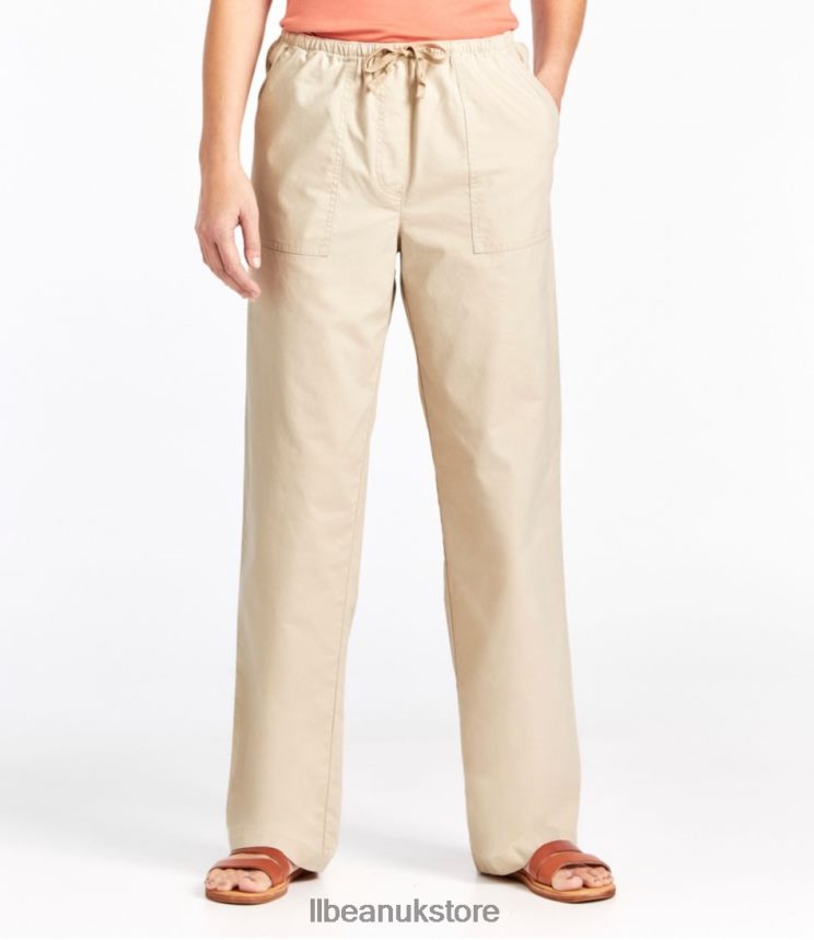 Clothing L.L.Bean Sunwashed Canvas Pants Alloy Gray Women 0VRR666433