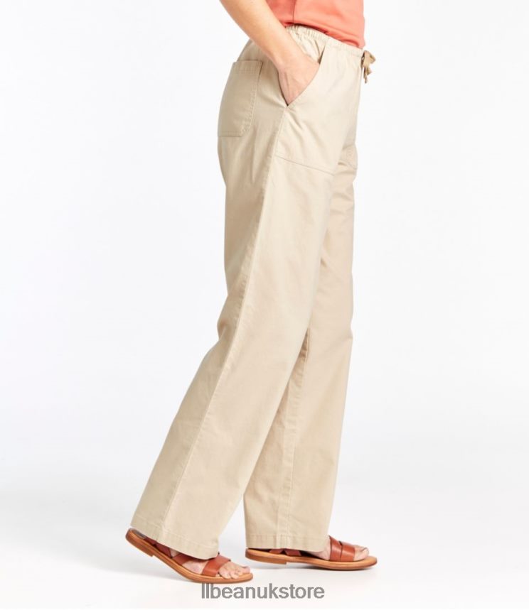Clothing L.L.Bean Sunwashed Canvas Pants Alloy Gray Women 0VRR666433