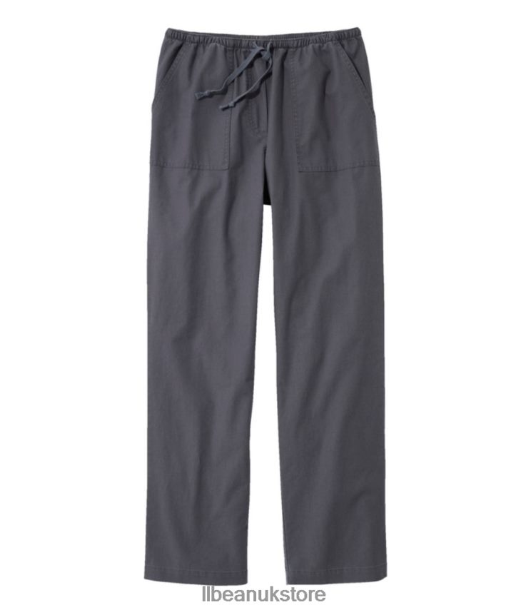 Clothing L.L.Bean Sunwashed Canvas Pants Granite Women 0VRR6654