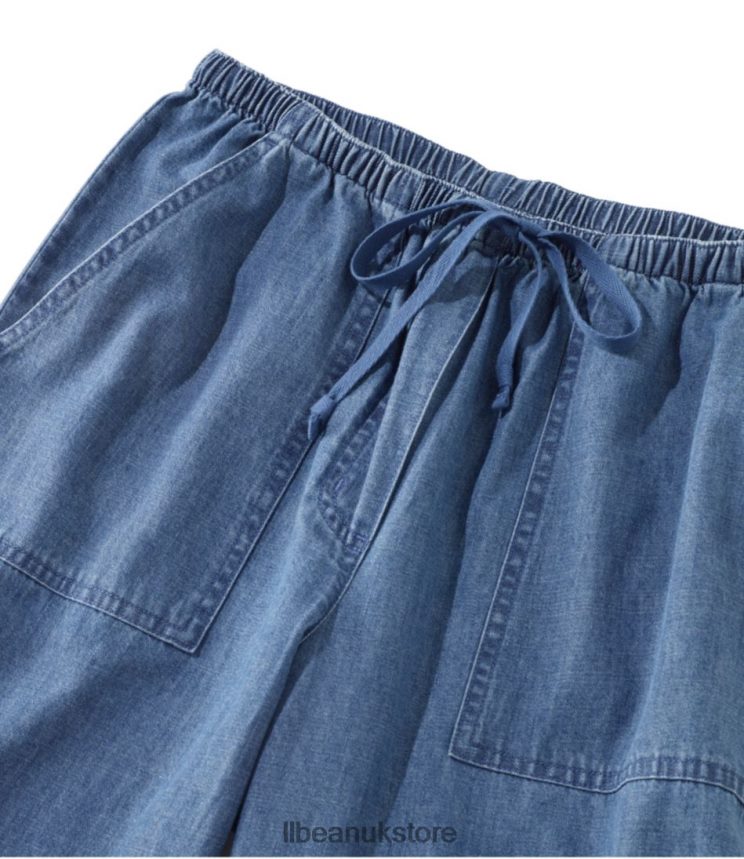 Clothing L.L.Bean Sunwashed Pants Medium Wash Women 0VRR663128