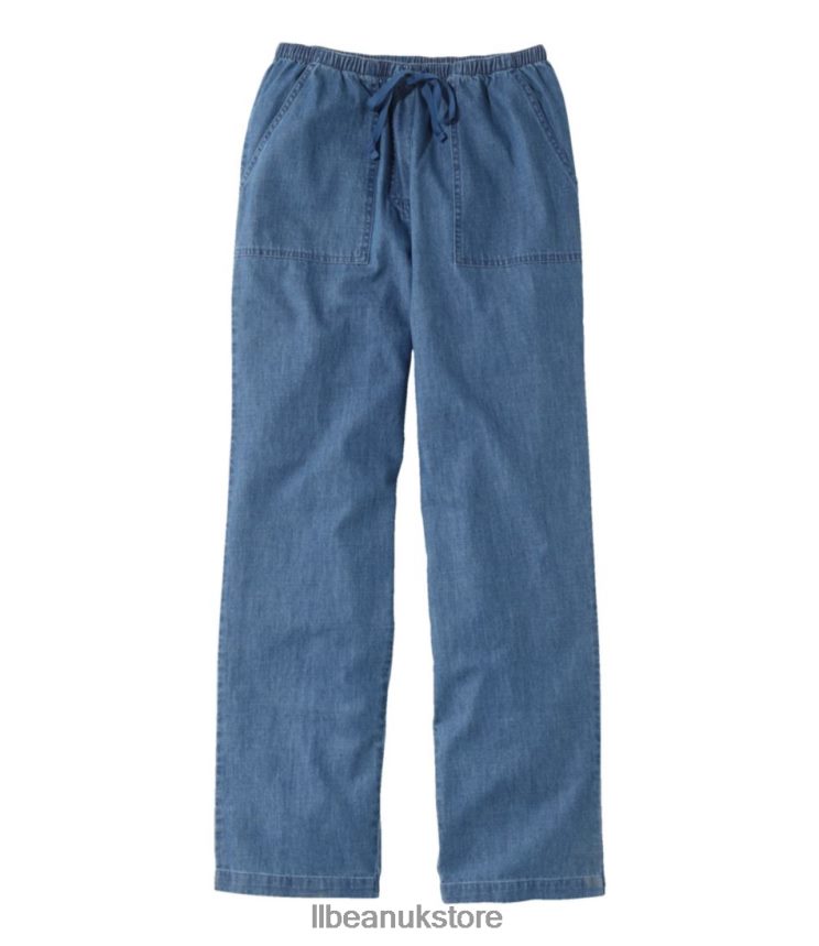 Clothing L.L.Bean Sunwashed Pants Stonewashed Women 0VRR66239