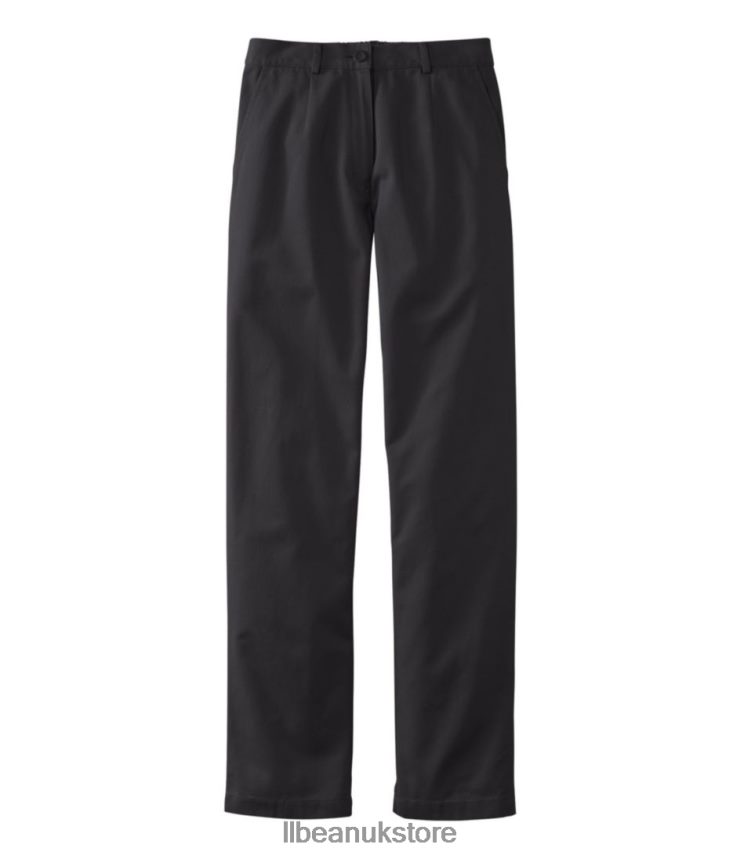 Clothing L.L.Bean Wrinkle-Free Bayside Pants Black Women 0VRR66240