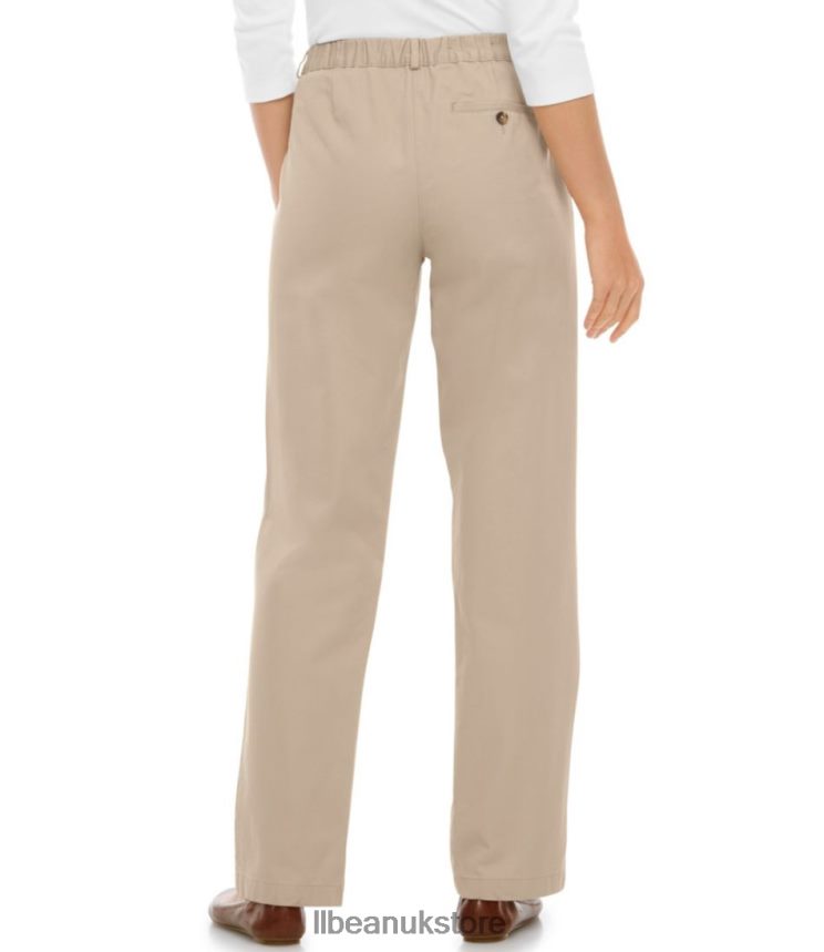 Clothing L.L.Bean Wrinkle-Free Bayside Pants Heritage Stone Women 0VRR666499