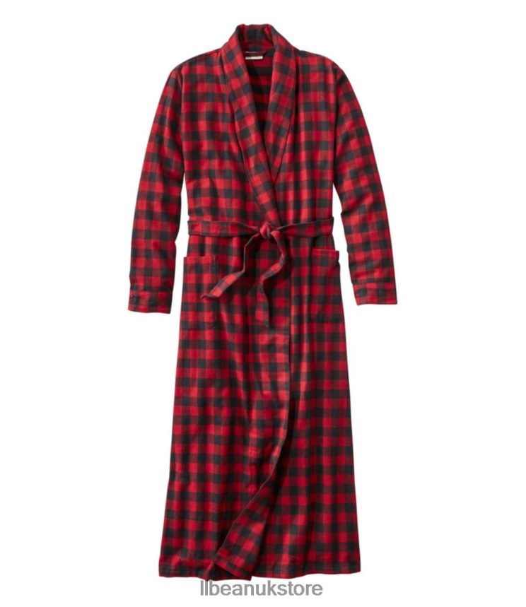 Clothing L.L.Bean Scotch Plaid Flannel Robe Rob Roy Women 0VRR664908