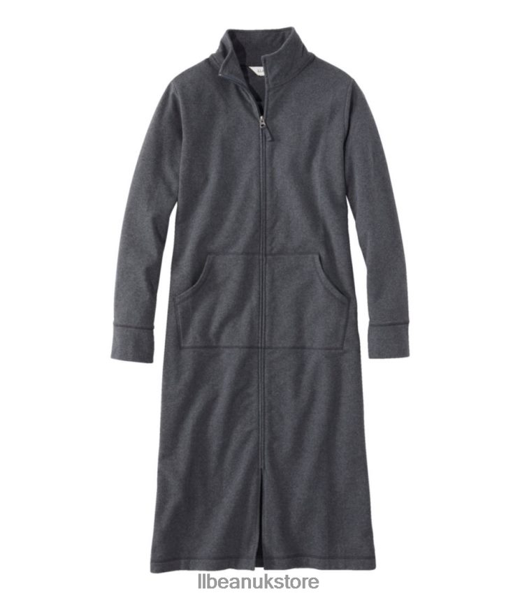 Clothing L.L.Bean Ultrasoft Sweatshirt Robe Charcoal Heather Women 0VRR665854