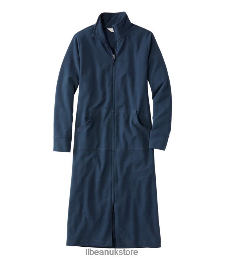 Clothing L.L.Bean Ultrasoft Sweatshirt Robe Classic Navy Women 0VRR66348