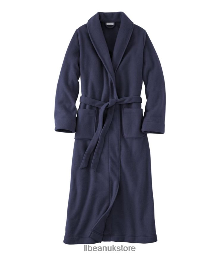 Clothing L.L.Bean Winter Fleece Robe Bright Navy Women 0VRR665899