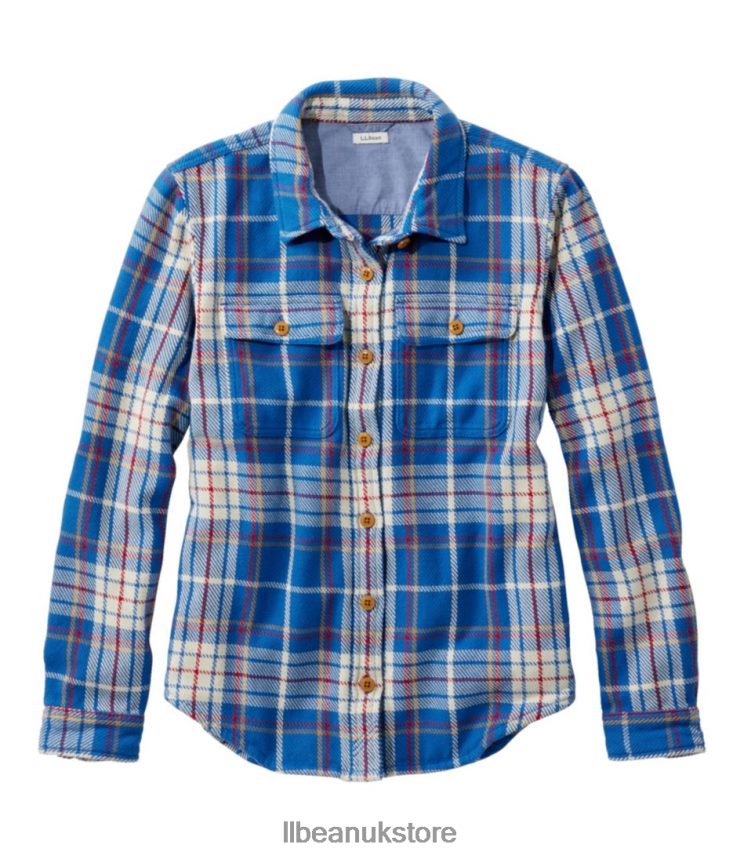Clothing L.L.Bean 1912 Overshirt Deep Sapphire Women 0VRR666906