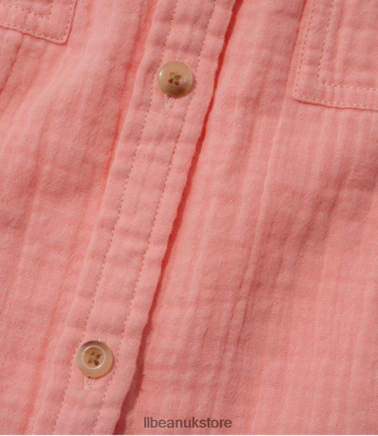 Clothing L.L.Bean Cloud Gauze Shirt Coral Quartz Women 0VRR6680