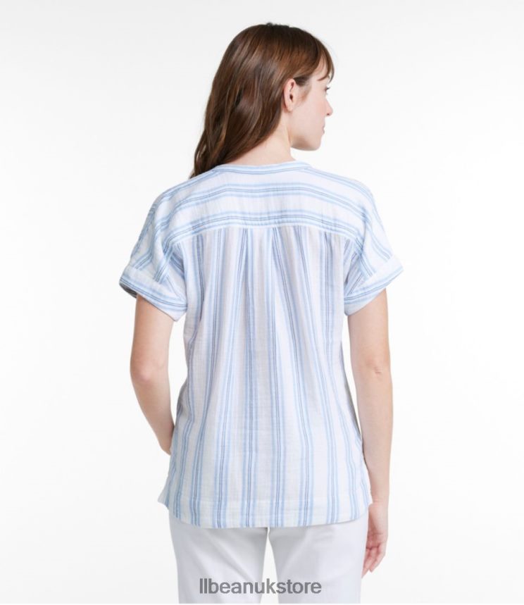 Clothing L.L.Bean Cloud Gauze Shirt Coral Quartz Women 0VRR6683