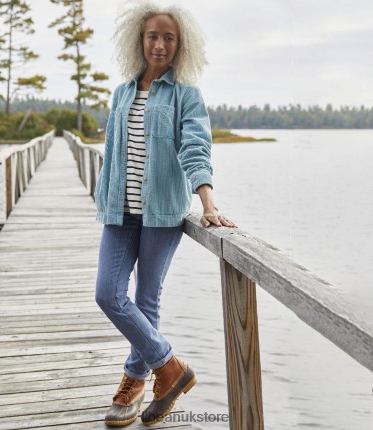 Clothing L.L.Bean Comfort Corduroy Relaxed Shirt Warm Coral Women 0VRR665668