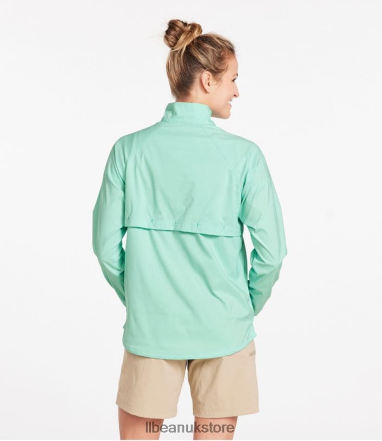 Clothing L.L.Bean Everyday SunSmart Woven Shirt Faded Jade Women 0VRR663311