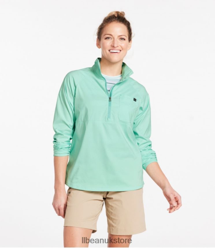 Clothing L.L.Bean Everyday SunSmart Woven Shirt Wild Salmon Women 0VRR66433