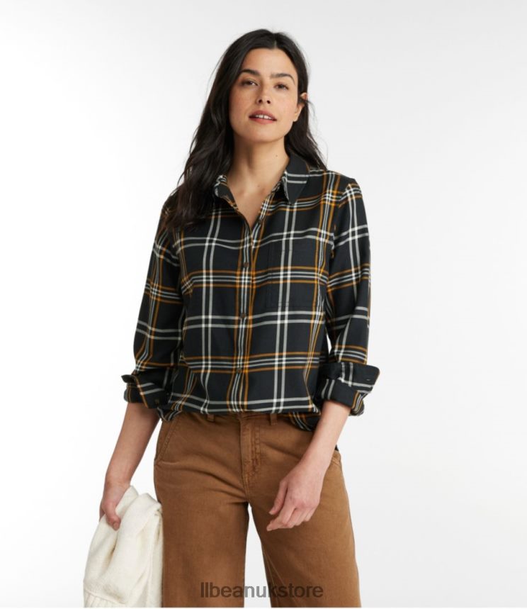 Clothing L.L.Bean Feather-Soft Twill Shirt Bright Navy Women 0VRR66354