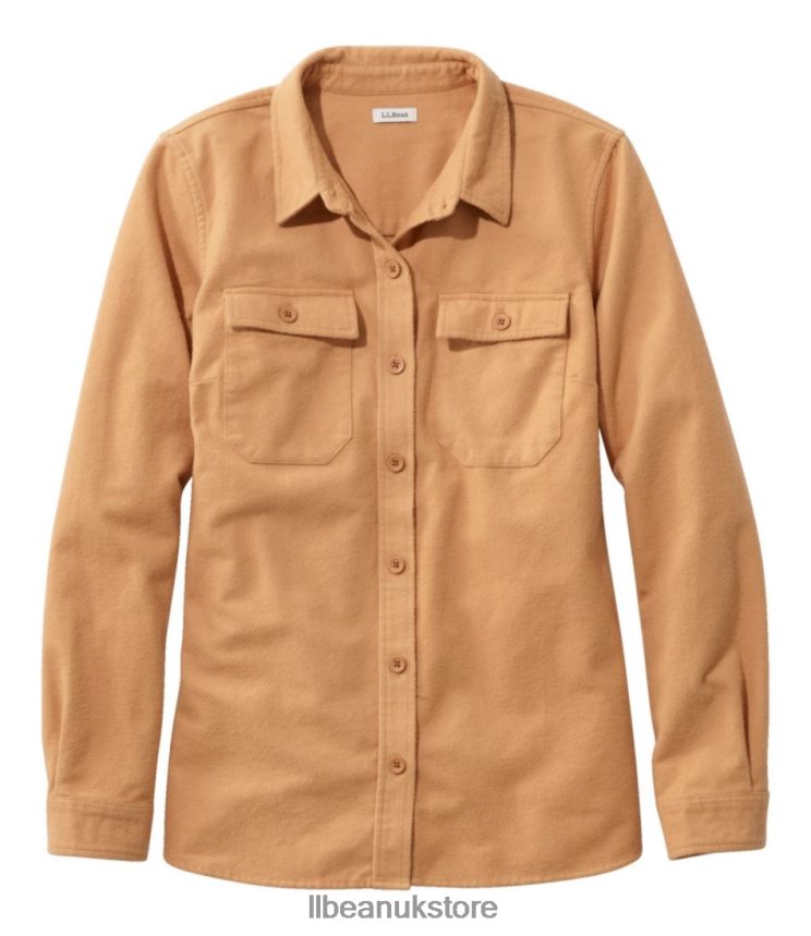 Clothing L.L.Bean Heritage Chamois Shirt Barley Women 0VRR663306