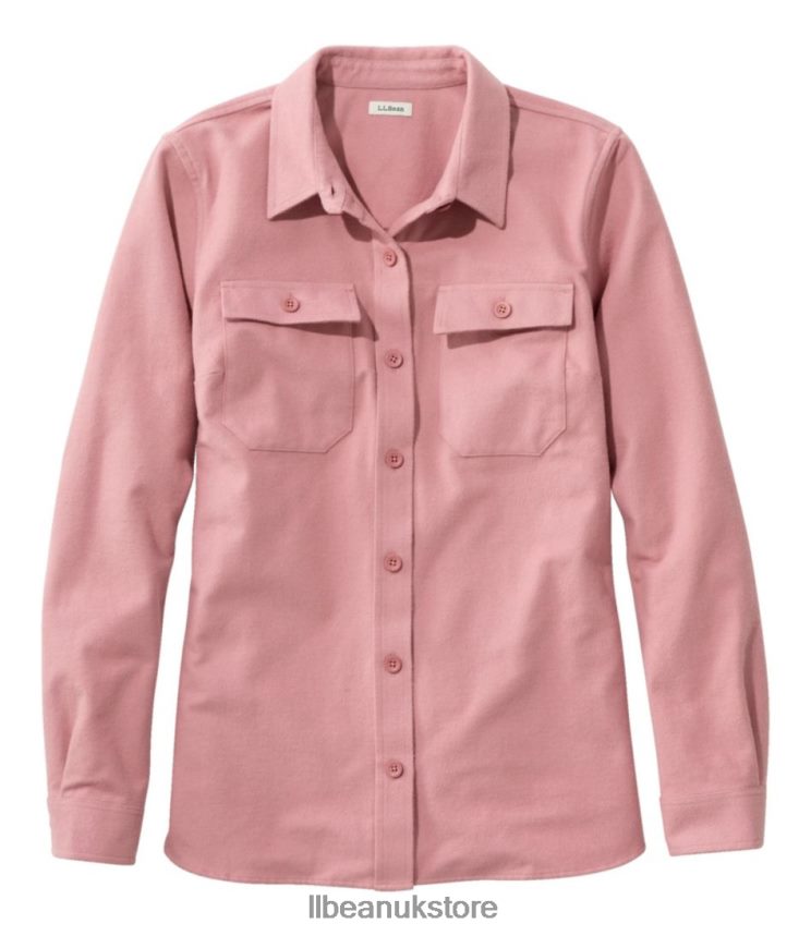 Clothing L.L.Bean Heritage Chamois Shirt Washed Orchid Women 0VRR666583