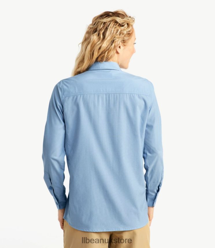 Clothing L.L.Bean No Fly Zone Shirt Blue Aster Women 0VRR66320