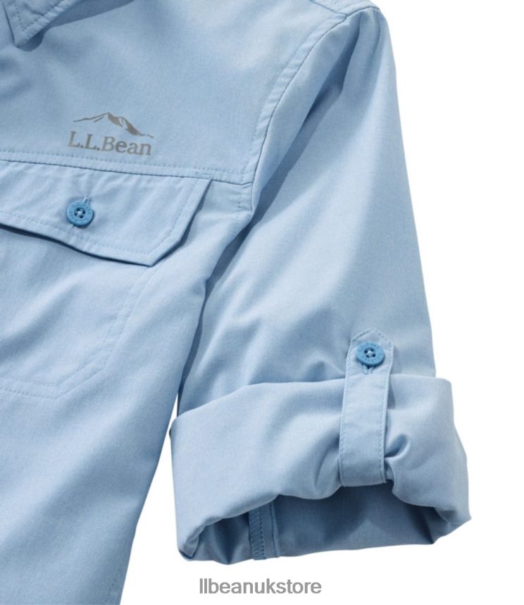 Clothing L.L.Bean No Fly Zone Shirt Blue Aster Women 0VRR66320