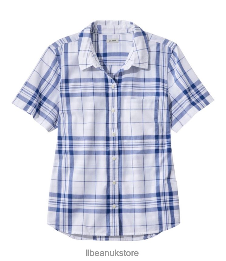Clothing L.L.Bean Organic Classic Cotton Shirt Indigo Ink Women 0VRR66686