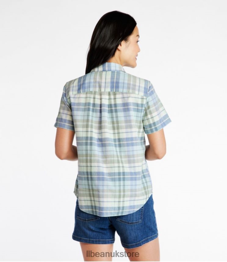 Clothing L.L.Bean Organic Classic Cotton Shirt Indigo Ink Women 0VRR66686