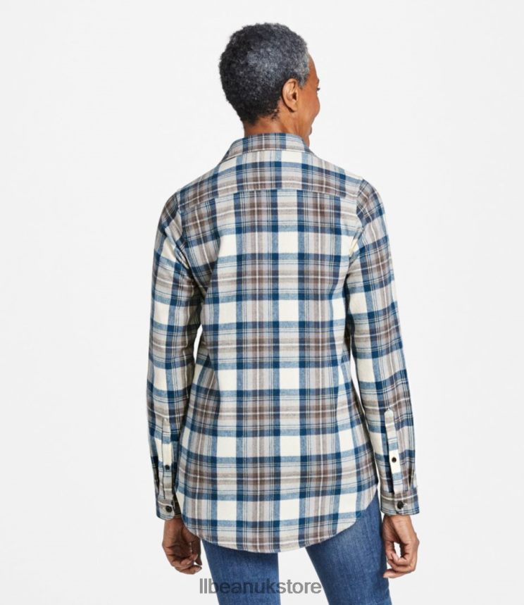 Clothing L.L.Bean Scotch Plaid Flannel Shirt Ancient Culloden Women 0VRR6672