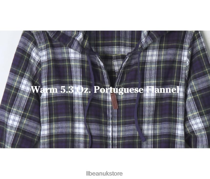 Clothing L.L.Bean Scotch Plaid Flannel Shirt Freeport Cream Women 0VRR666409