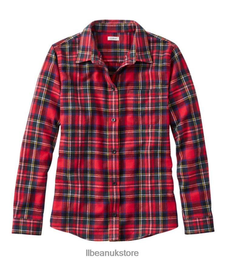 Clothing L.L.Bean Scotch Plaid Flannel Shirt Prince Charles Edward Women 0VRR665717
