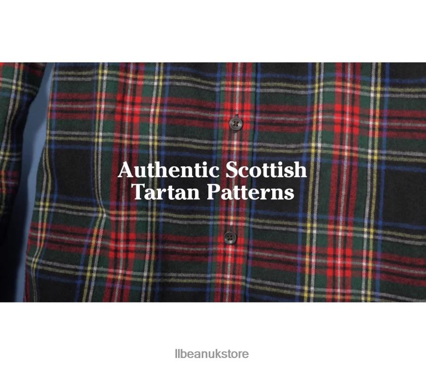 Clothing L.L.Bean Scotch Plaid Flannel Shirt Rob Roy Women 0VRR666908