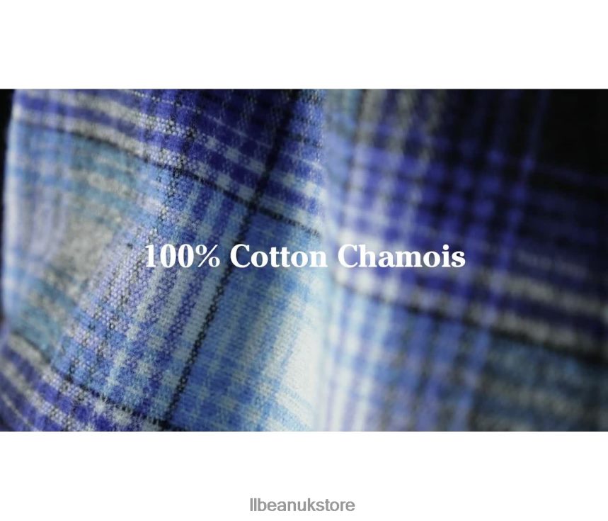 Clothing L.L.Bean Signature Chamois Tunic Dark Indigo Heather Plaid Women 0VRR66741