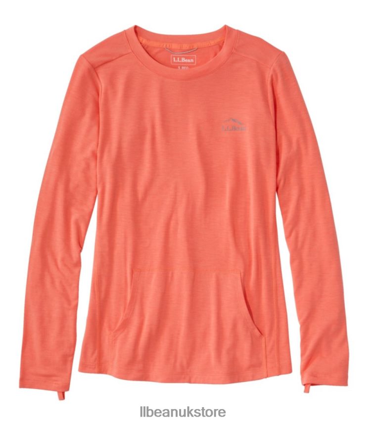 Clothing L.L.Bean Tropicwear Comfort Crew Wild Salmon Women 0VRR66434