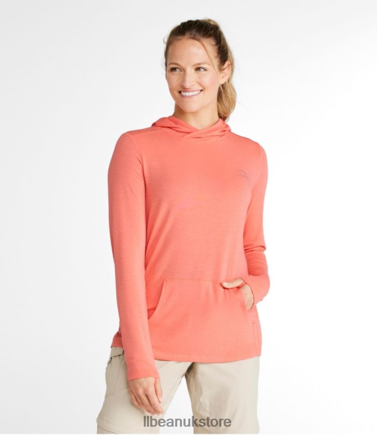 Clothing L.L.Bean Tropicwear Comfort Hoodie Fern Women 0VRR665258