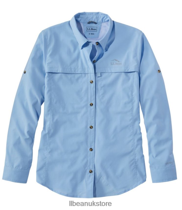 Clothing L.L.Bean Tropicwear Shirt Lapis Quartz Women 0VRR666119