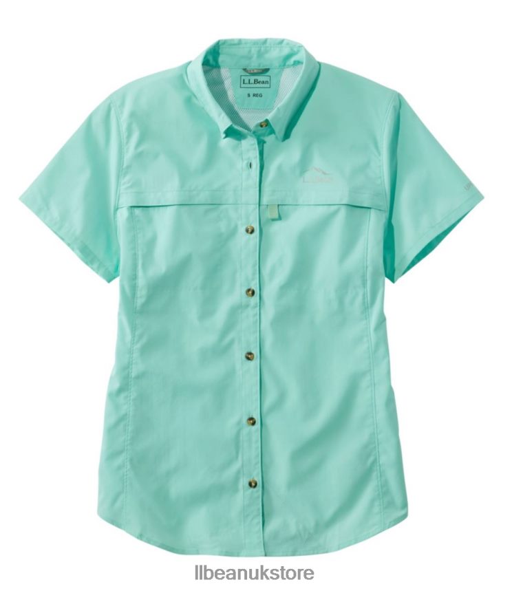 Clothing L.L.Bean Tropicwear Shirt Mineral Blue Women 0VRR663159