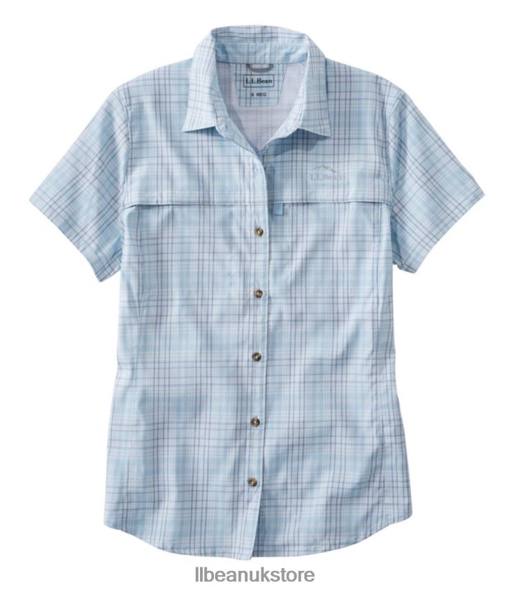 Clothing L.L.Bean Tropicwear Shirt Surf Blue Women 0VRR663243