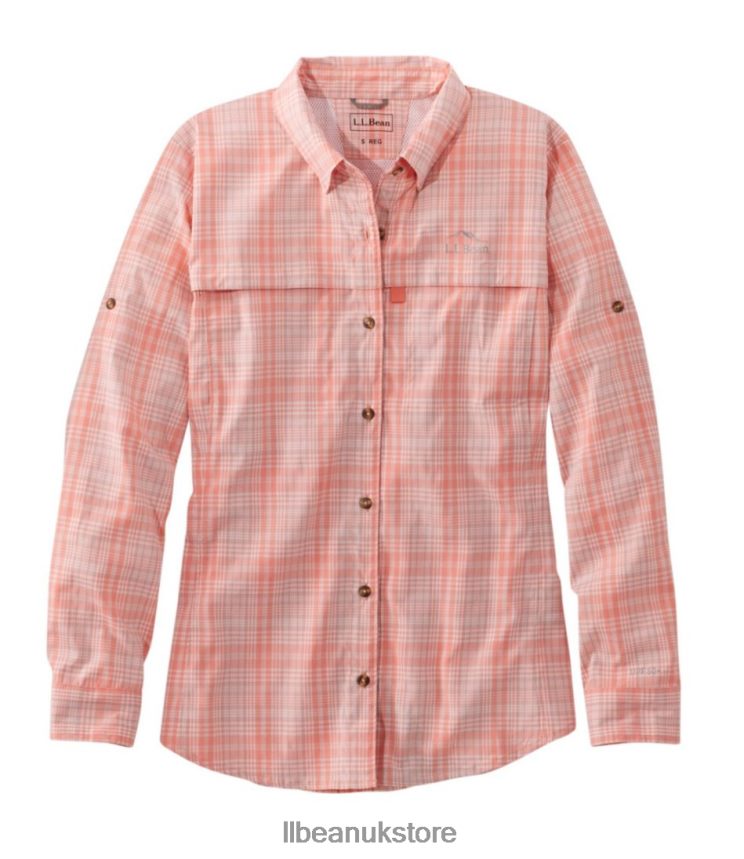 Clothing L.L.Bean Tropicwear Shirt Warm Coral Women 0VRR661345