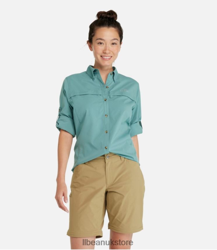 Clothing L.L.Bean Tropicwear Shirt White Women 0VRR667068