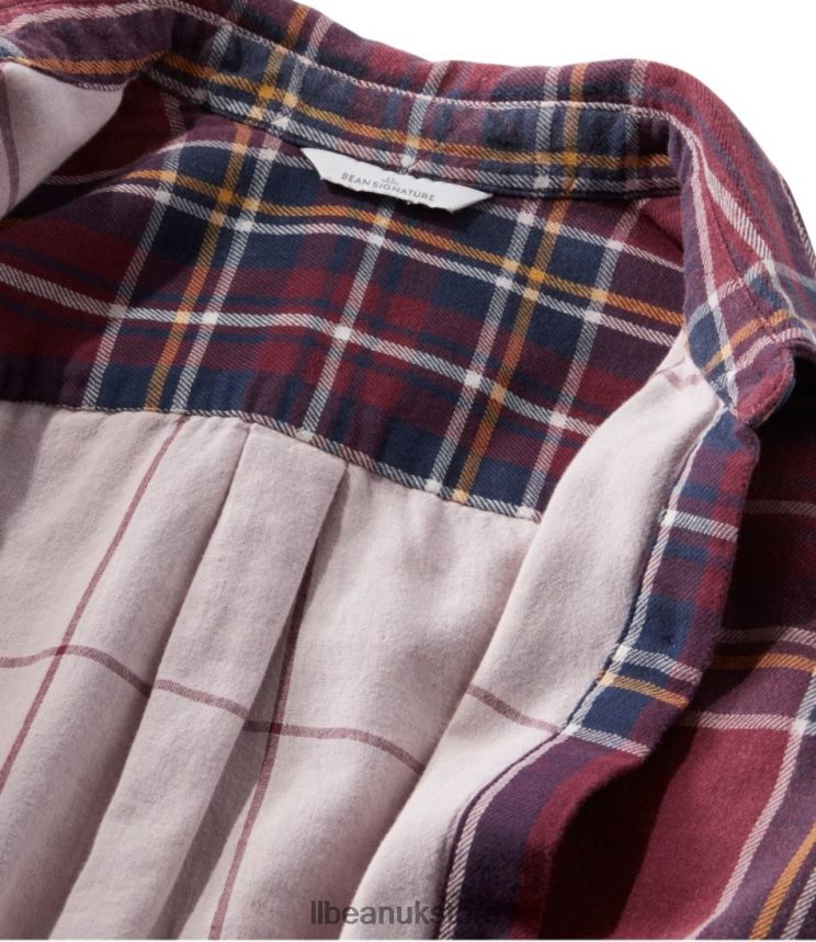 Clothing L.L.Bean x Double L Signature Cotton Double-Weave Shirt Bright Navy Women 0VRR664682