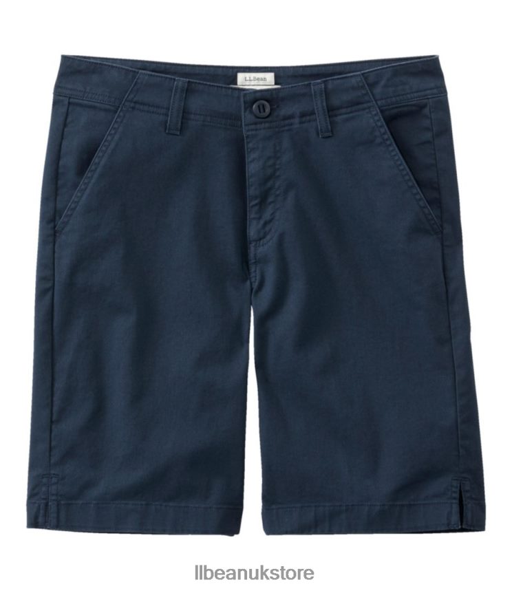 Clothing L.L.Bean Lakewashed Chino Shorts Navy Women 0VRR663139