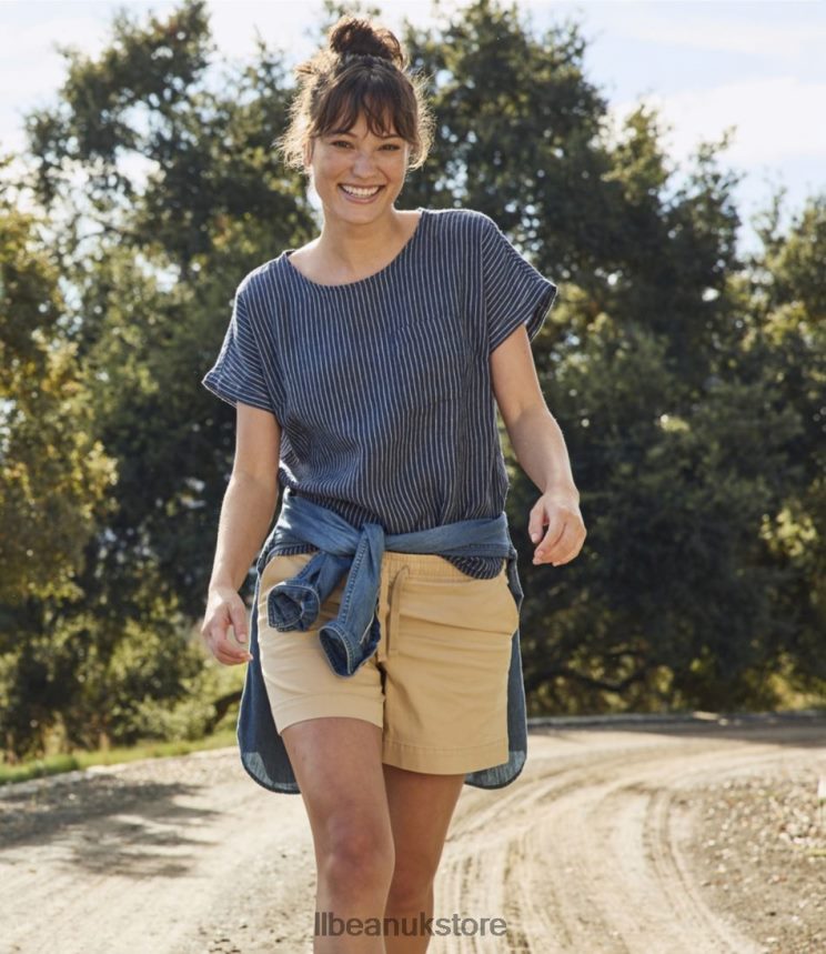 Clothing L.L.Bean Lakewashed Dock Shorts Navy Women 0VRR664768
