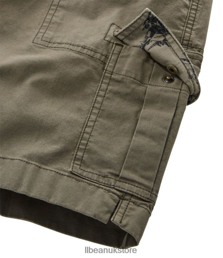 Clothing L.L.Bean Stretch Canvas Cargo Shorts Carbon Navy Women 0VRR664704