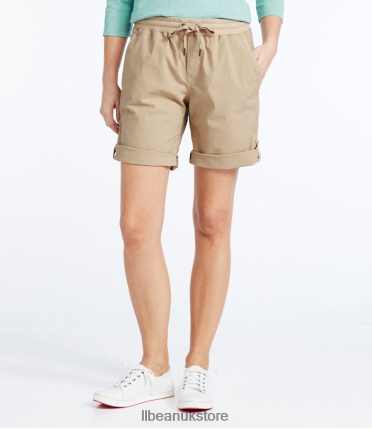 Clothing L.L.Bean Stretch Ripstop Pull-On Shorts Carbon Navy Women 0VRR663114