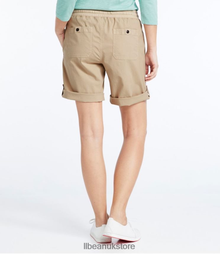 Clothing L.L.Bean Stretch Ripstop Pull-On Shorts Carbon Navy Women 0VRR663114