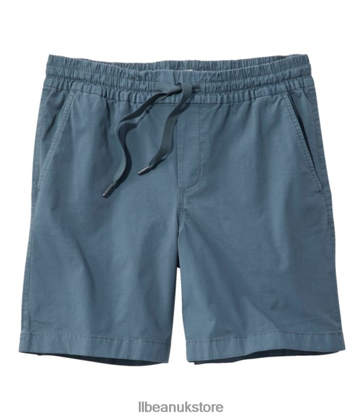 Clothing L.L.Bean Stretch Ripstop Pull-On Shorts Rangeley Blue Women 0VRR664718