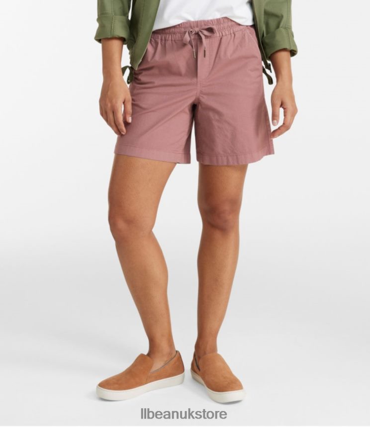 Clothing L.L.Bean Stretch Ripstop Pull-On Shorts Rangeley Blue Women 0VRR664718