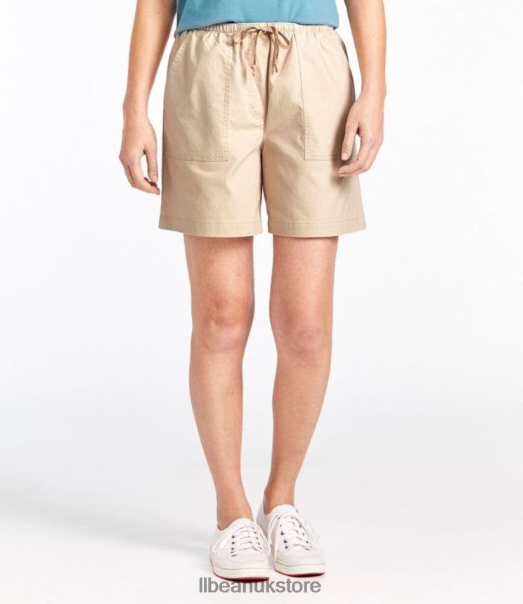 Clothing L.L.Bean Sunwashed Shorts Coastal Tan Women 0VRR66219