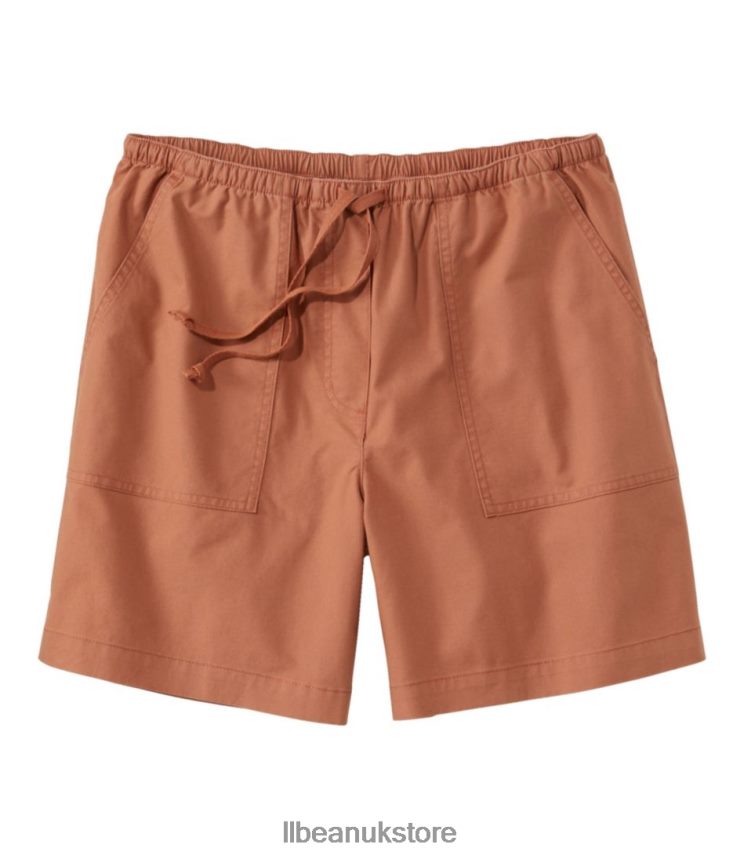Clothing L.L.Bean Sunwashed Shorts Copper Brown Women 0VRR665768
